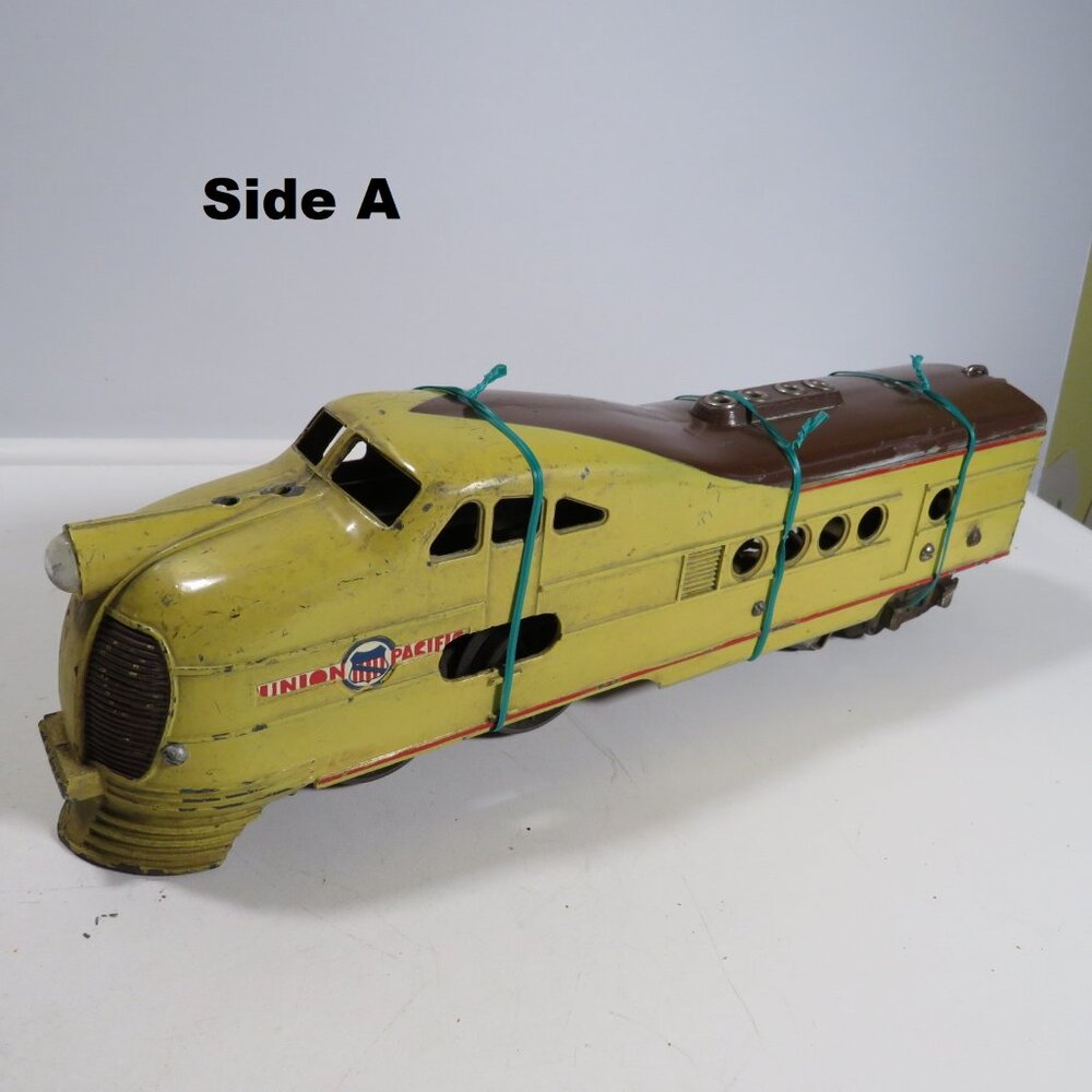 Pre-WWII 30's Union Pacific Train Engine est. #1684 Metal railroad